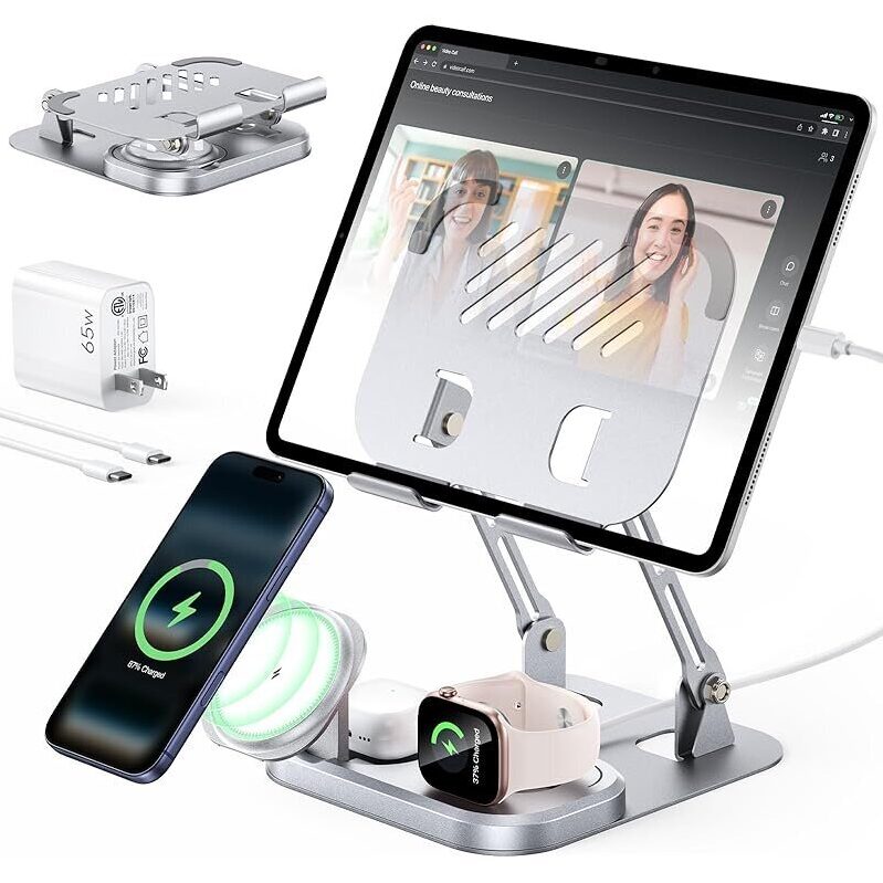 5-in-1 Wireless Charging Station for Apple Devices - Save Space & Reduce Clutter