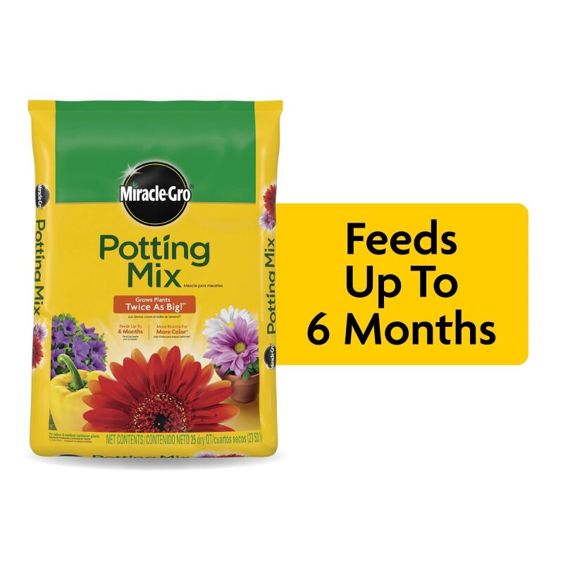Miracle-Gro Potting Mix for Indoor or Outdoor Plants - 25 Quarts