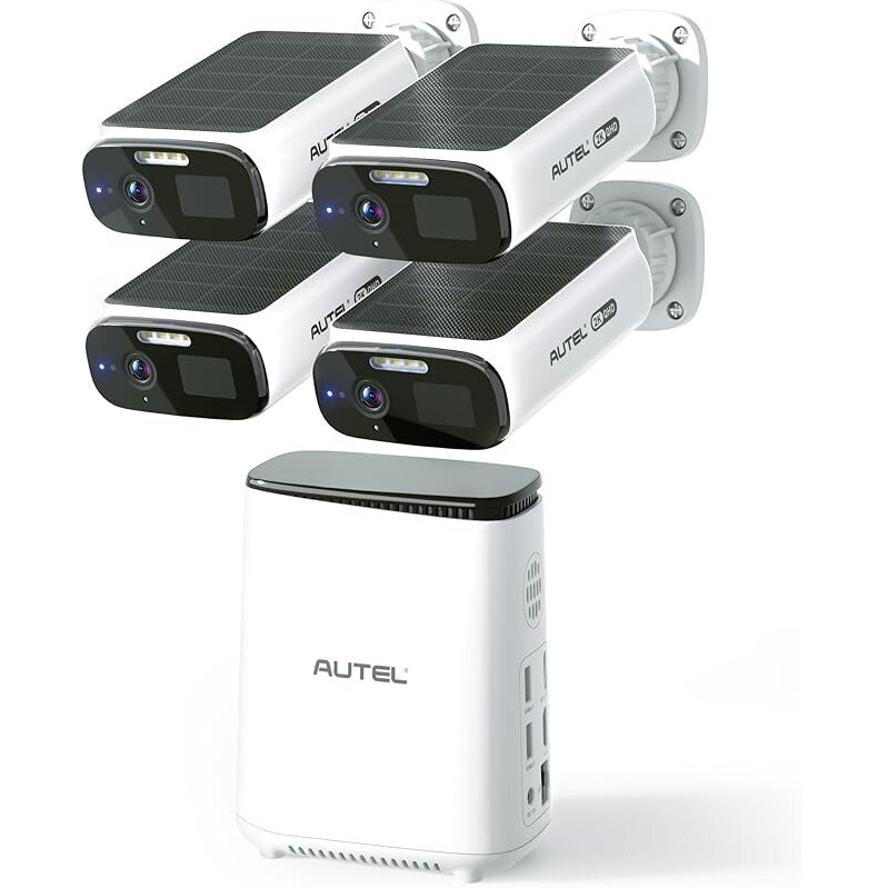 Autel Solar Wireless Outdoor Security System 4-Cam Kit - Ultimate Outdoor Protection