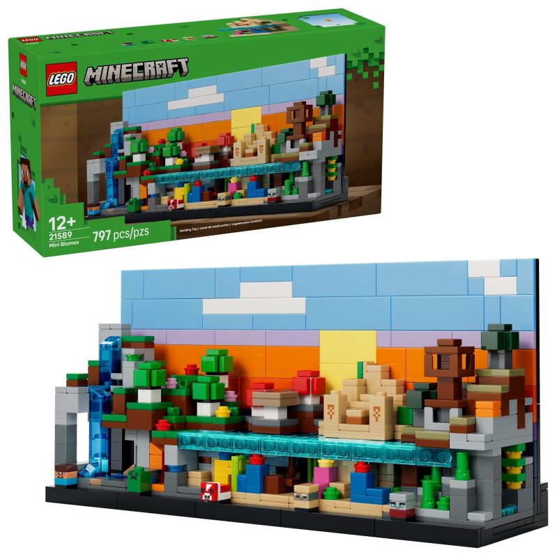 LEGO Minecraft Mini Biomes Building Set - Pretend Play Toy for Ages 12 and Up