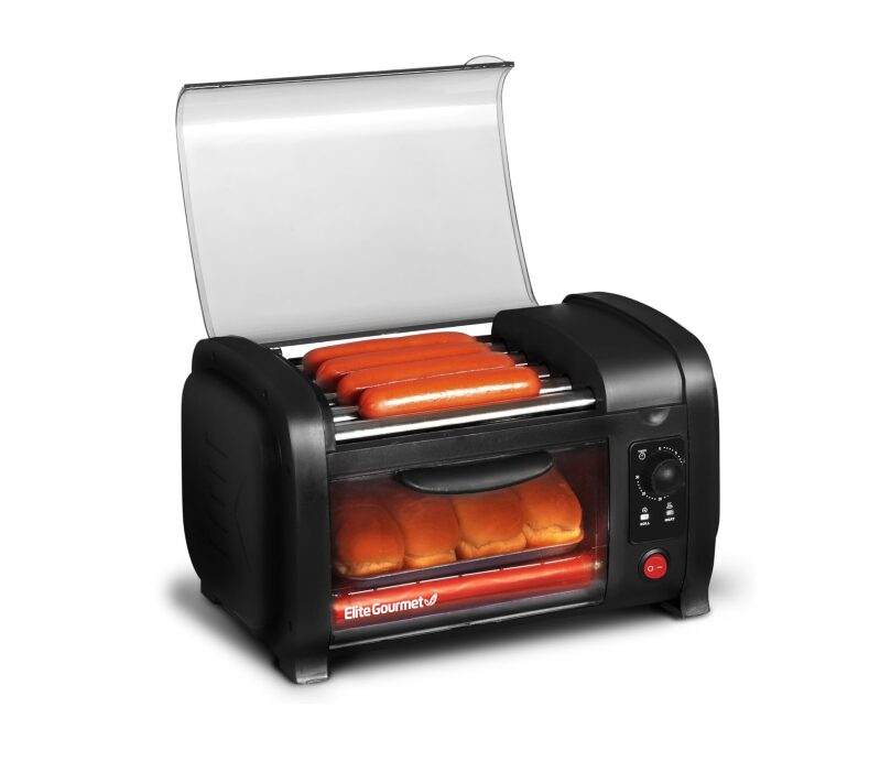 Elite Gourmet EHD-051B Hot Dog Toaster Oven - Efficient & Convenient Cooking