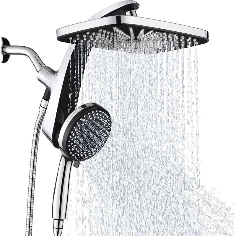 BOZYBO High Pressure Rain Shower Head with Handheld Spray Combo