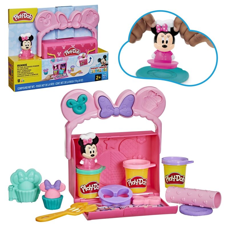 Disney Junior Mickey Mouse Clubhouse On-The-Go Bakery Playset - Fun and Portable Play-Doh Toy