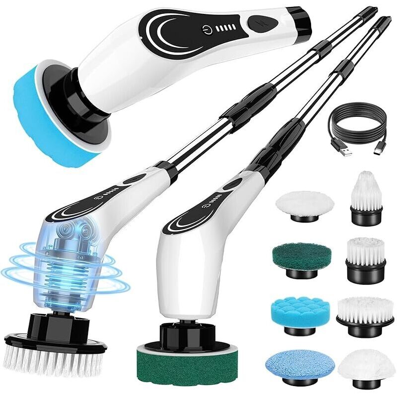 Lichffy Electric Spin Scrubber with Replaceable Brush Heads
