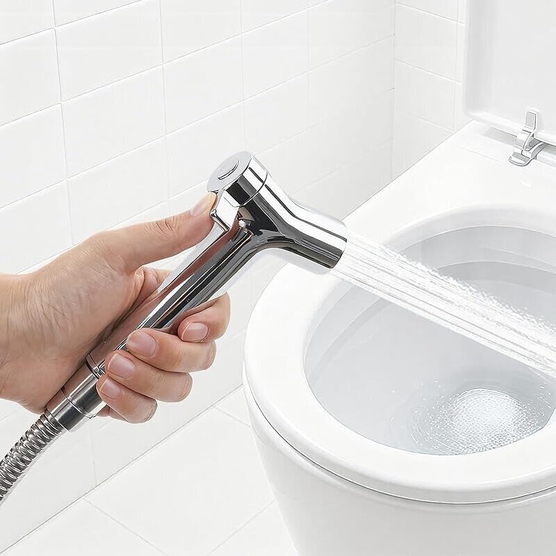 PureHome Handheld Bidet Sprayer for Toilet - Stainless Steel Shattaf