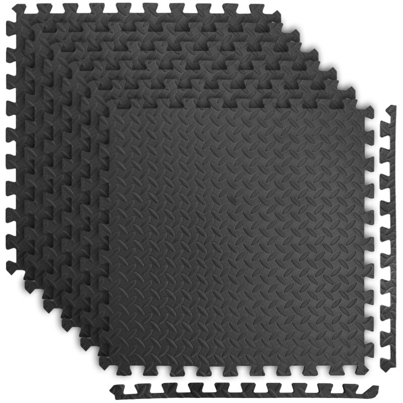 6-Pack EVA Puzzle Exercise Mats - Durable and Comfortable
