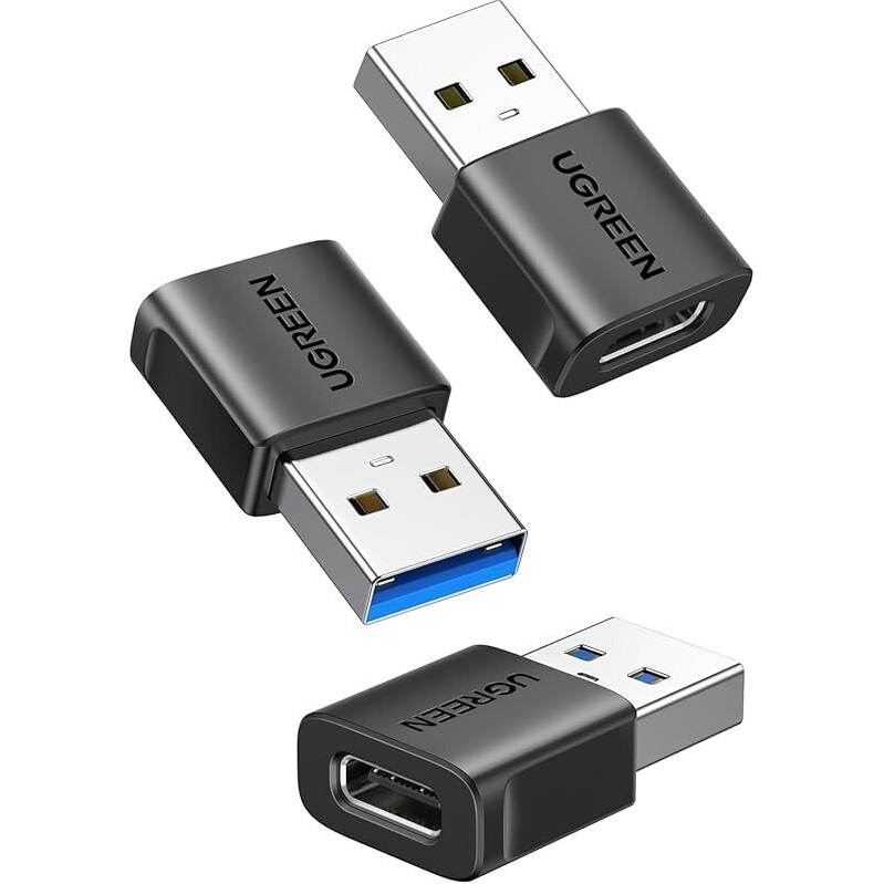 3pk UGREEN USB to USB C Adapter - 10Gbps Data Transfer & 3A Charging