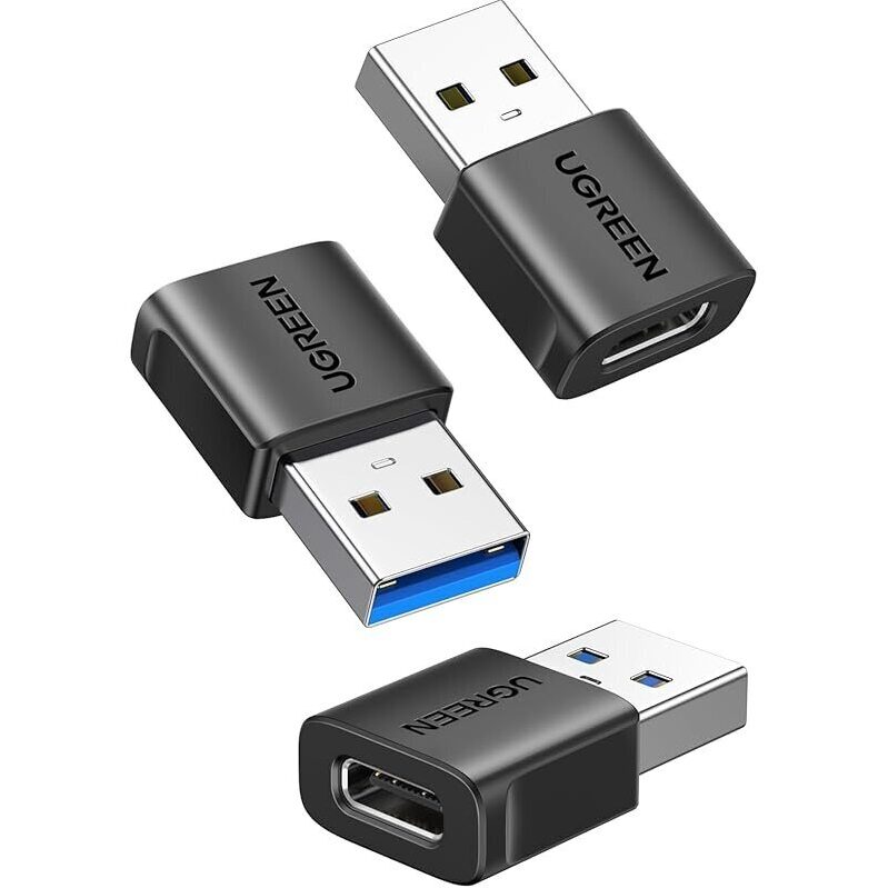 3pk UGREEN USB to USB C Adapter - 10Gbps Data Transfer & 3A Charging