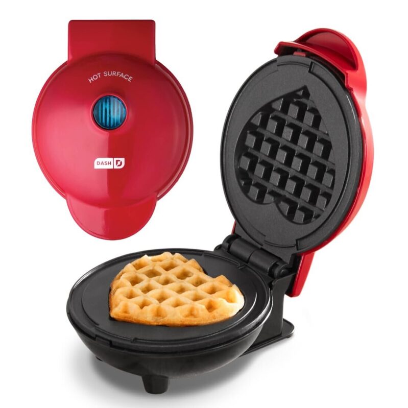 Dash Mini Waffle Maker - Perfect for Heart-Shaped Waffles