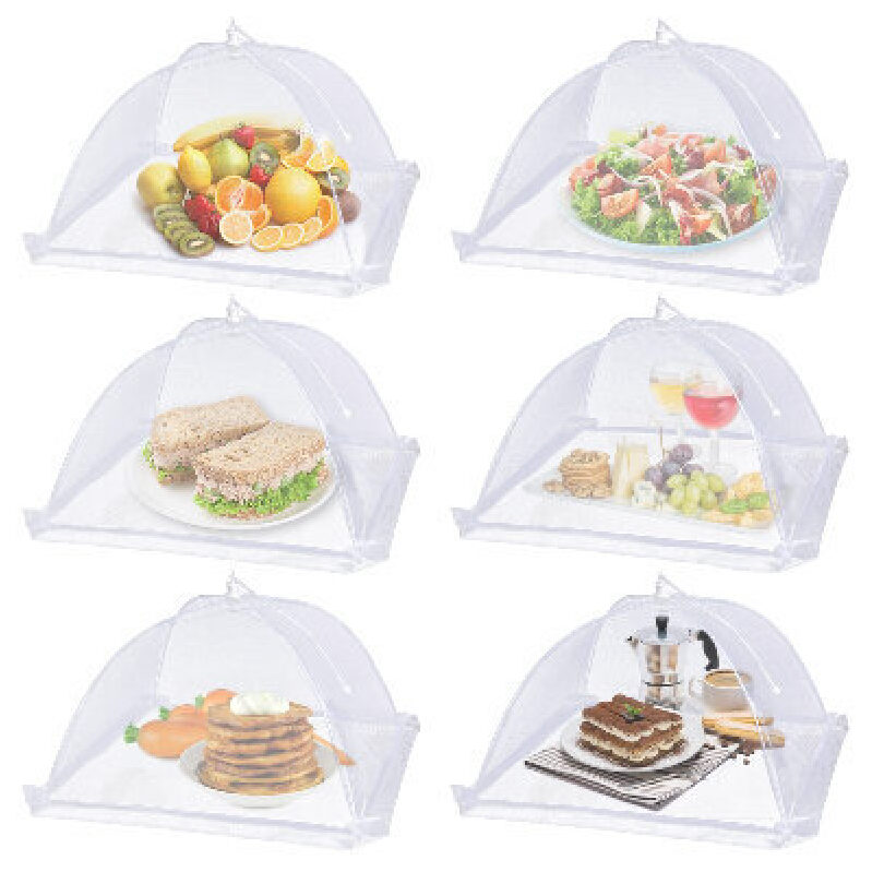 Lauon Foldable Mesh Food Covers - 6-Pack