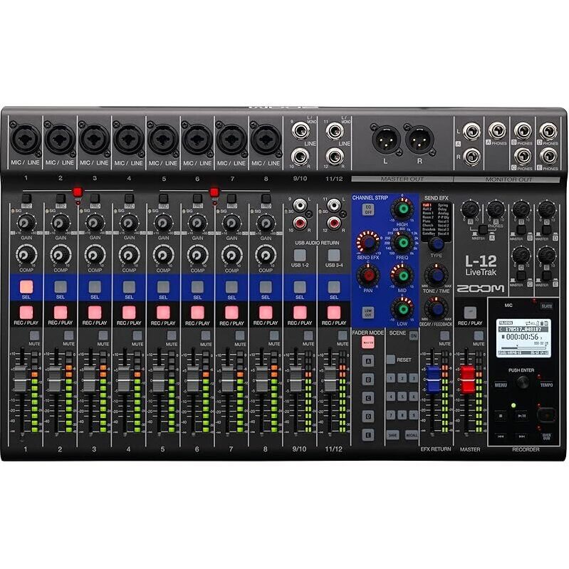 Zoom LiveTrak L-12 Digital Mixer/Recorder - 12-Channel