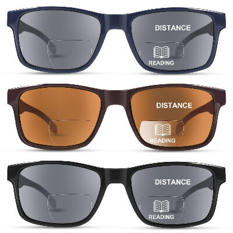 LADEESSE Bifocal Sunglasses - Triple Pack with Enhanced Vision