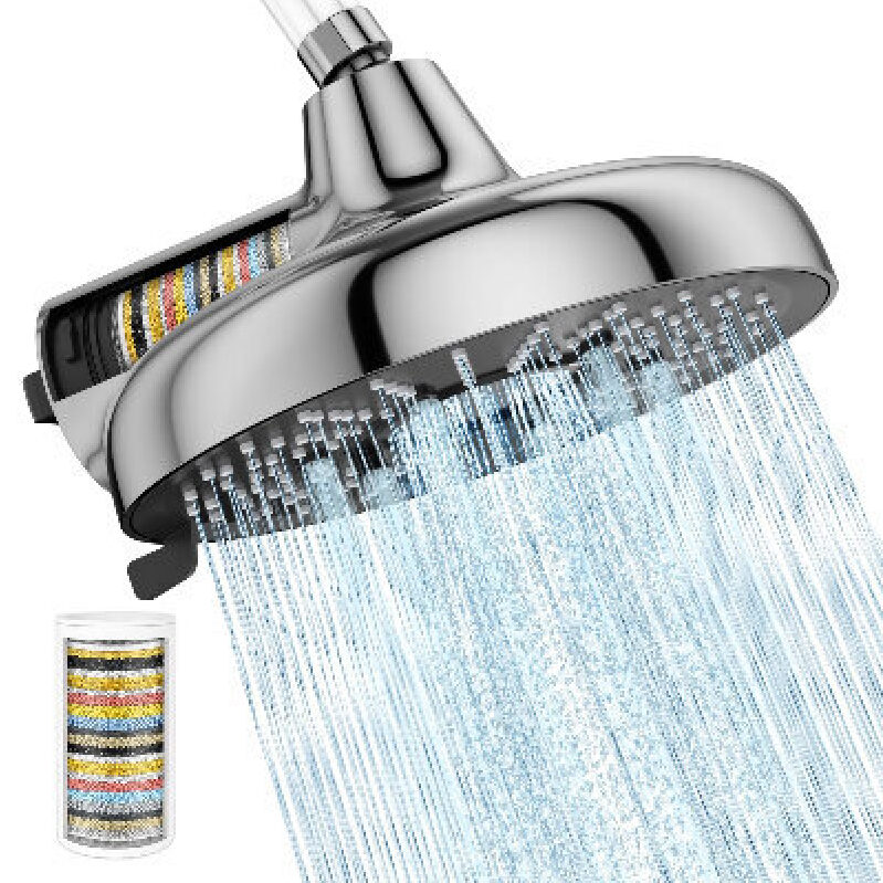 Premium Rainfall Filter Shower Head - Stainless Steel