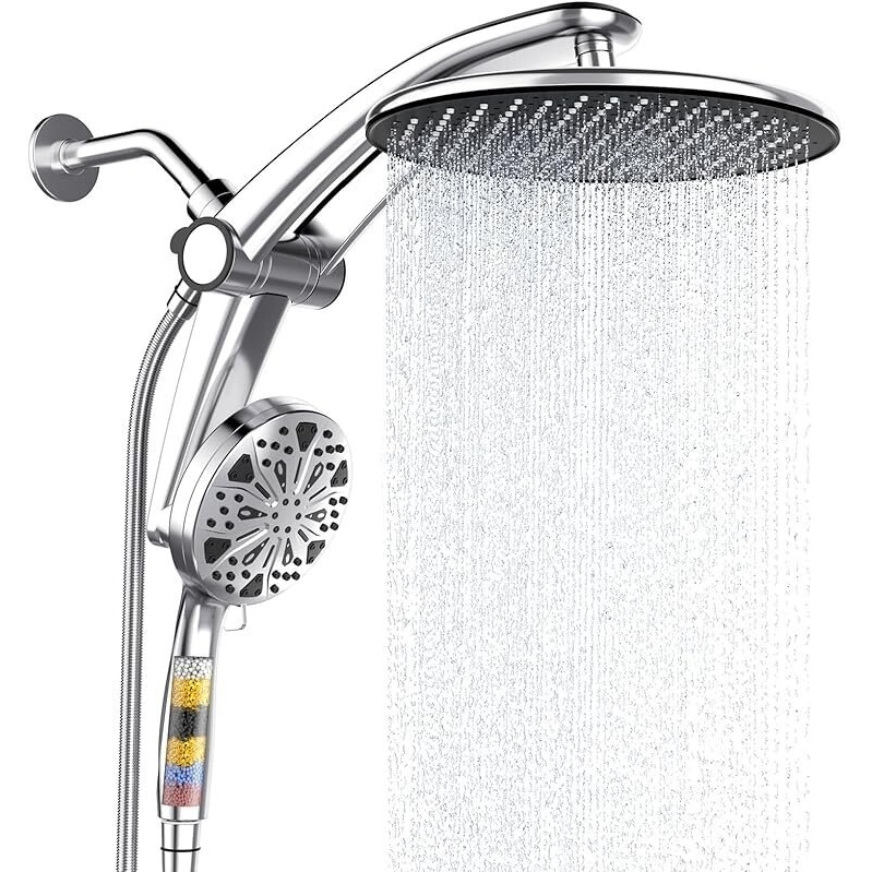 10-inch Rainfall Shower System with Magnetic Filtered Handheld Spray