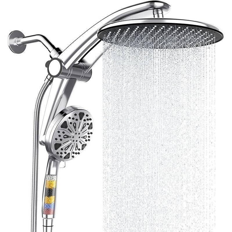 10-inch Rainfall Shower System with Magnetic Filtered Handheld Spray