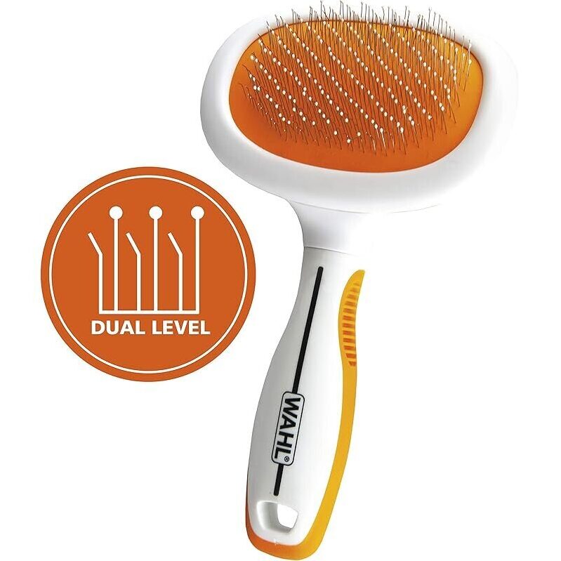 Wahl Premium Patented Dual Level Sensitive Skin Pet Slicker Brush