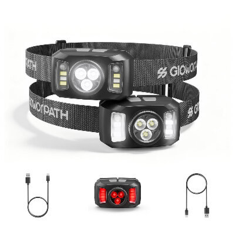 Dual-Head Rechargeable Headlamps - Perfect for Night Adventures