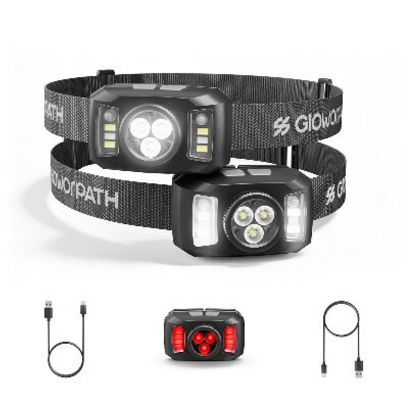 Dual-Head Rechargeable Headlamps - Perfect for Night Adventures