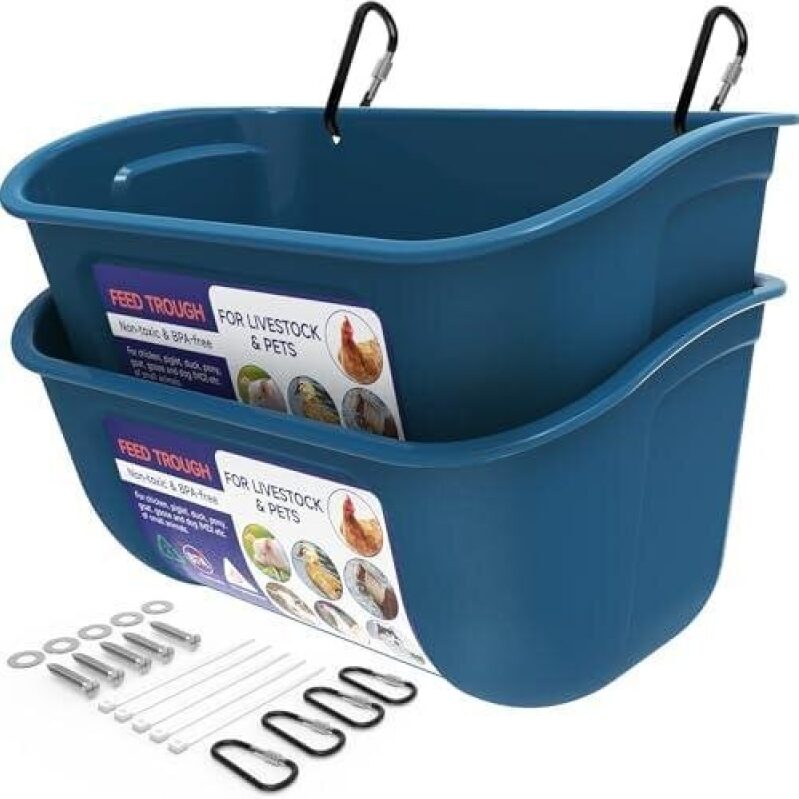 Goovilla 2-Piece 5-Quart Livestock Feed Troughs - 46% Off