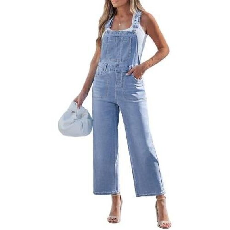 50% Off Women's Loose Fit Denim Overalls - Style Meets Comfort