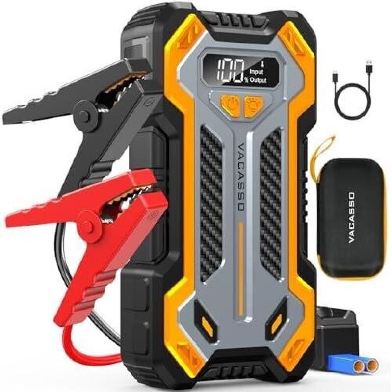 VACASSO 12V Portable Car Jump Starter with 65% Discount
