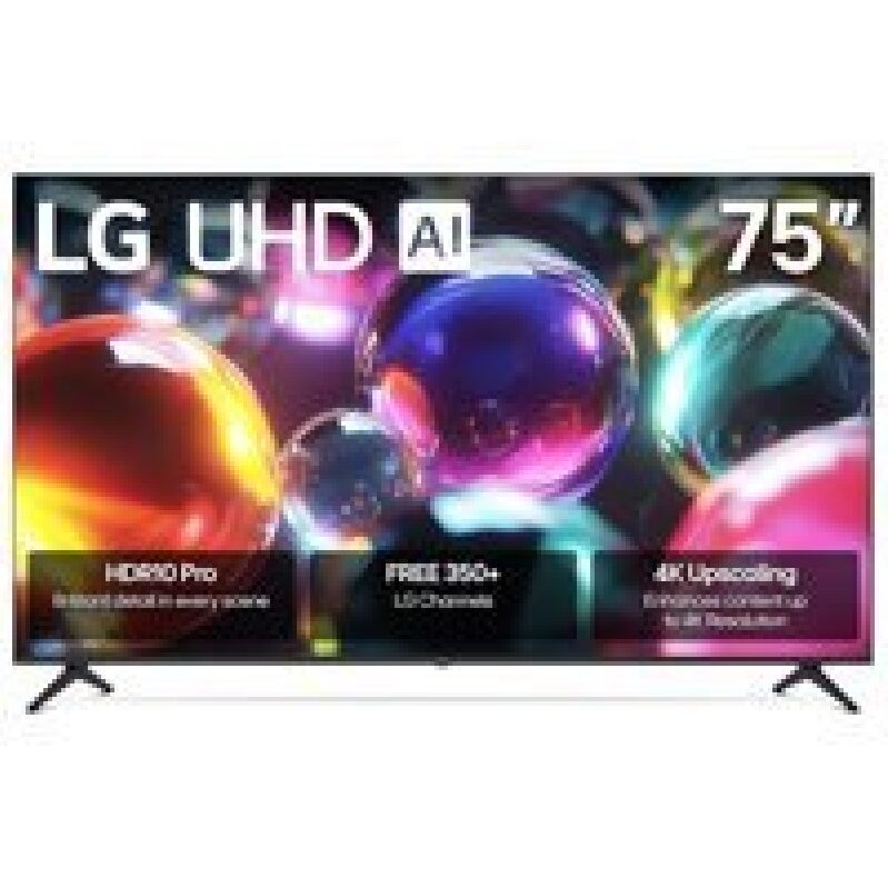 LG 75-inch UA7100 Series 4K UHD Smart TV with 3-Year Warranty
