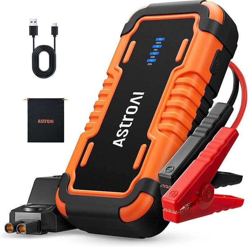 AstroAI P10 5000A Portable Car Battery Jump Starter - Reliable Power Boost for All Vehicles