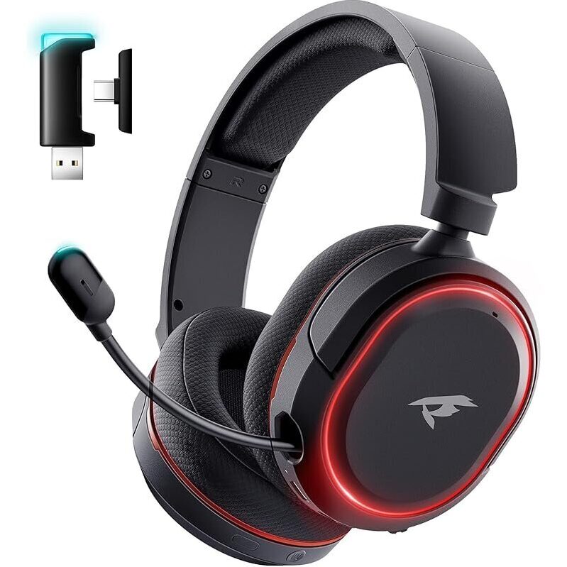Valorise Wireless Gaming Headset - 7.1 Surround Sound, 100Hrs Playtime, PS5 Compatible