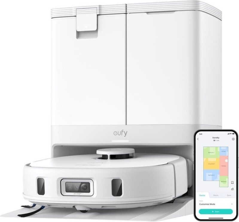 eufy X10 Pro Omni Robot Vacuum and Mop Combo Refurb - Hands-Free Cleaning
