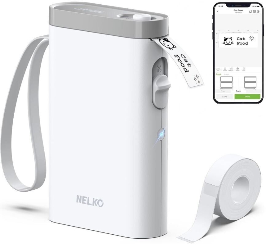 NELKO P21 Mini Bluetooth Label Printer - Compact, Efficient, Affordable