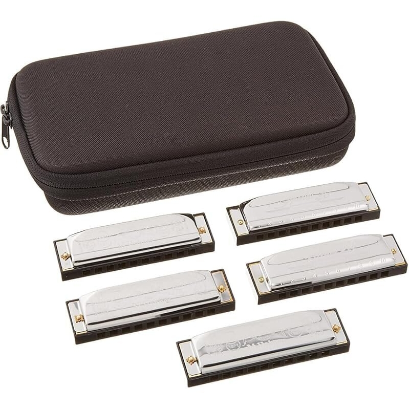 Hohner Special 20 5-Piece Harmonica Bundle with Case - Premium Quality and Value