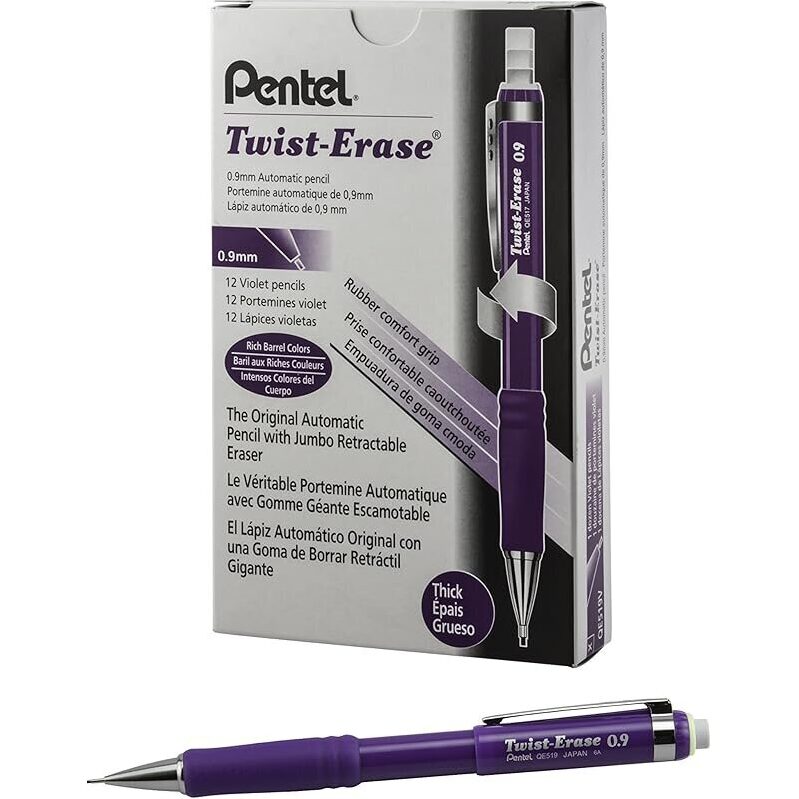 12-Pack Pentel Twist-Erase III Mechanical Pencils - High-Quality, Durable, and Versatile