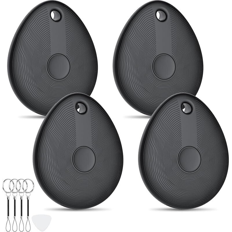 4-Pack FIQI Air Tracker Tags - Smart Item Locator for Apple Find My Network