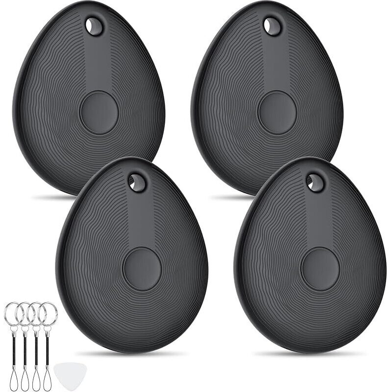 4-Pack FIQI Air Tracker Tags - Smart Item Locator for Apple Find My Network