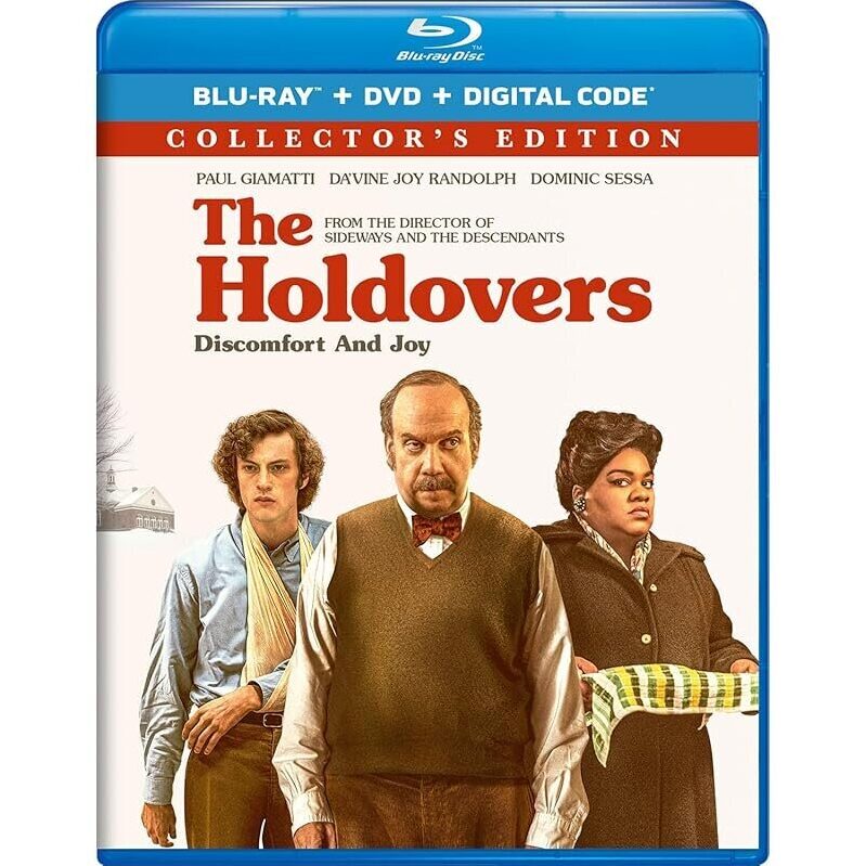 The Holdovers Collector's Edition Blu-ray + DVD + Digital - A Must-Have for Holiday Movie Nights