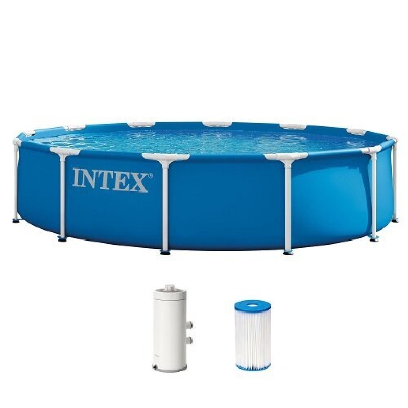 Intex 12x30 Metal Frame Pool with 530 GPH Filter Pump - Ultimate Summer Deal