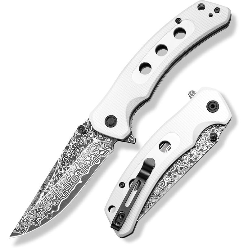 Premium Damascus VG10 Pocket Knife - 3.26-inch Blade