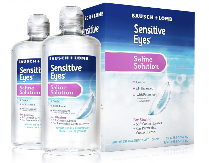 Bausch + Lomb Saline Solution for Contact Lenses - 24oz Pack