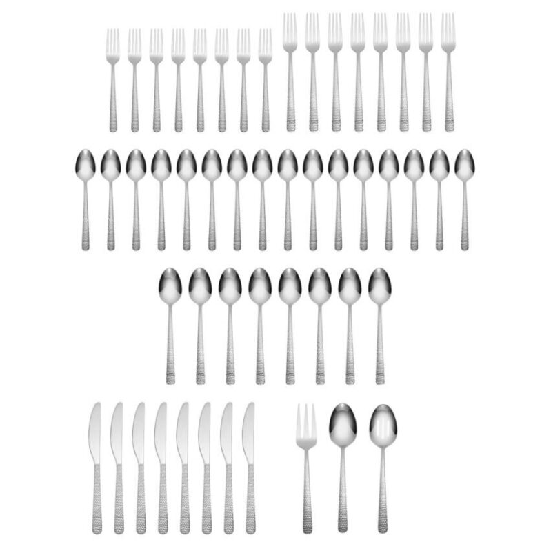 Sleek Stainless Steel Sander 51-Pc. Flatware Set - Elegant Dining Solution