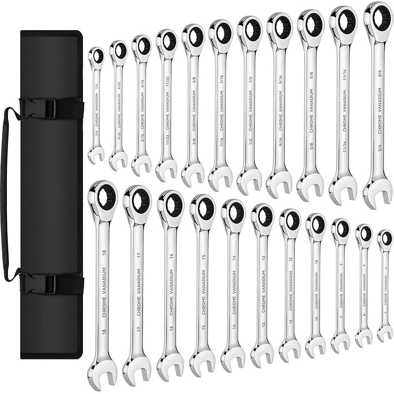 KOOPOOL Ratchet Wrenches Set 22-Piece: Ideal for Home and Professional Use