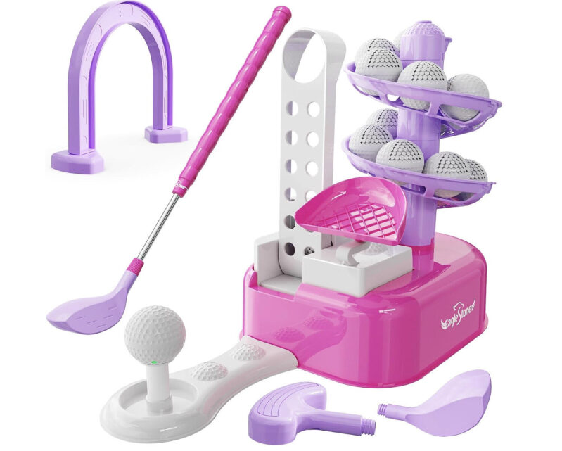 Affordable Kids Golf Set with Automatic Ball Dispenser - Prime Deal!