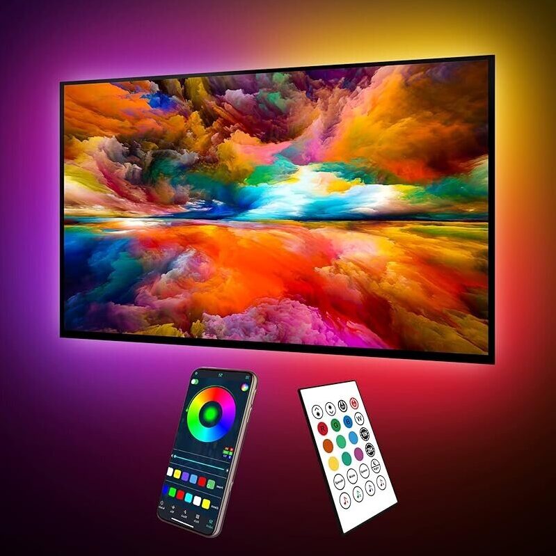 Maylit ICRGB TV LED Backlight 18ft Bluetooth LED Lights