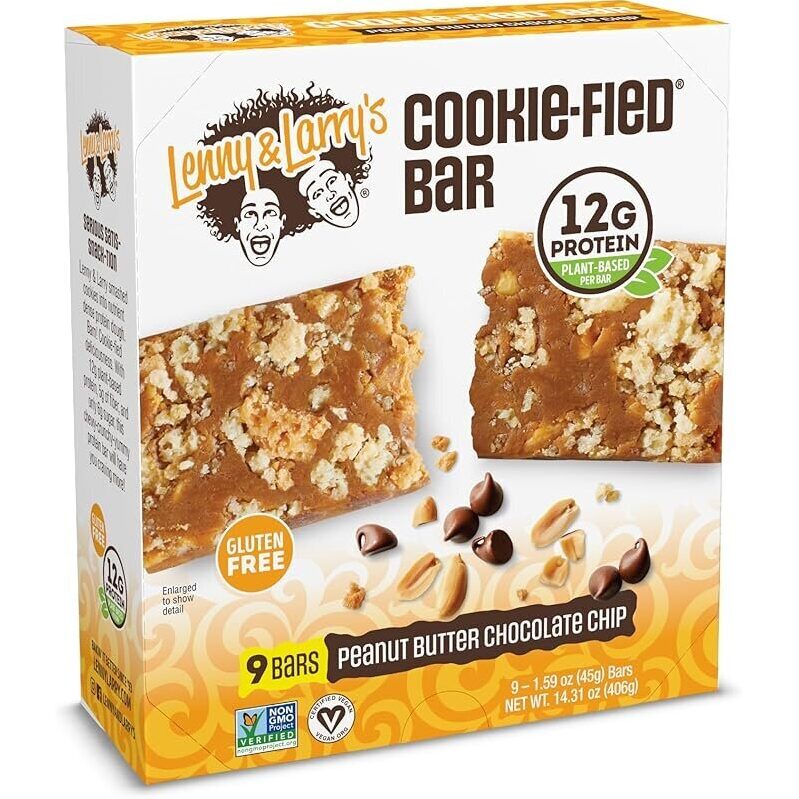 Lenny & Larry's 9pk Cookie-fied Protein Bar Peanut Butter Chocolate Chip
