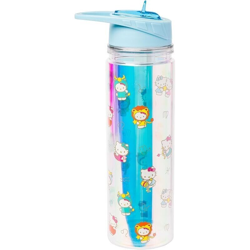 Silver Buffalo Hello Kitty Zodiac Iridescent Water Bottle - 18oz