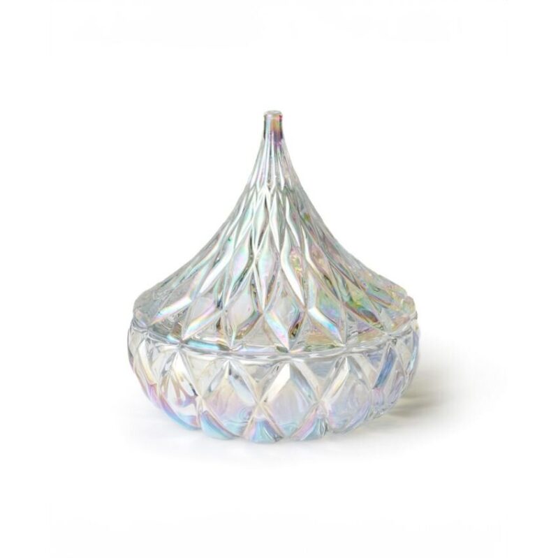 Godinger Hershey's Kiss Candy Dish - Iridescent Glass