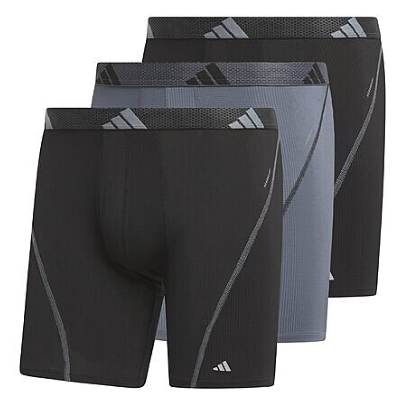3-Pack Men's adidas Sport Performance Mesh Boxer Briefs - Affordable Comfort