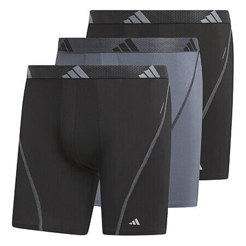 3-Pack Men's adidas Sport Performance Mesh Boxer Briefs - Affordable Comfort