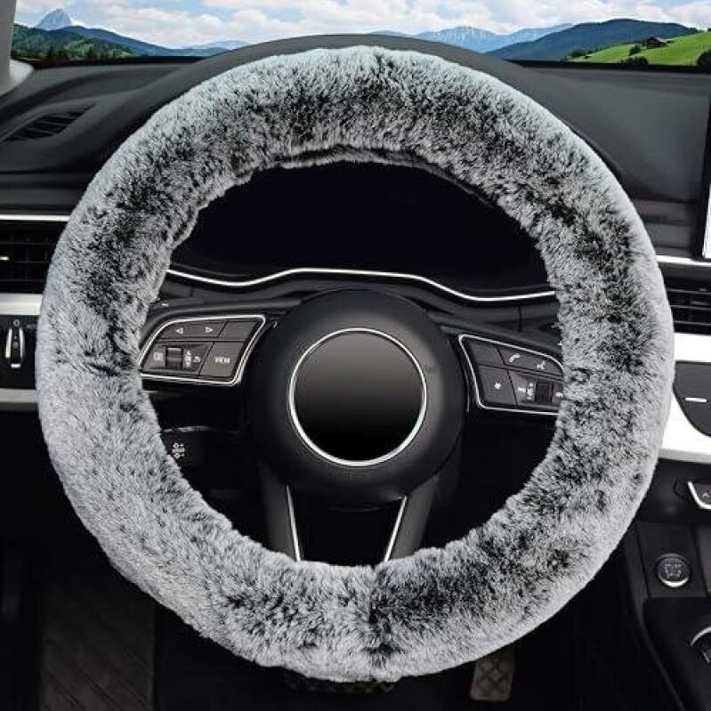 Microfiber Steering Wheel Cover - Winter Warmth 50% OFF