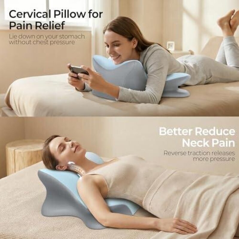 Multifunctional Ergonomic Cervical Pillow for Pain Relief