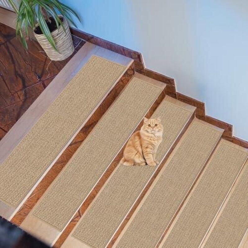 Upgrade Your Stairs with 30x8 Inch Machine Washable Anti-Slip Stair Treads - 50% OFF